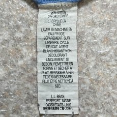 画像9: 「L.L.Bean(エルエルビーン)」90s 00s M-REGサイズ コットン カシミヤ混紡 ボーダー柄 ハイゲージ ニット セーター (9)