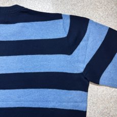画像13: 「L.L.Bean(エルエルビーン)」90s 00s M-REGサイズ コットン カシミヤ混紡 ボーダー柄 ハイゲージ ニット セーター (13)