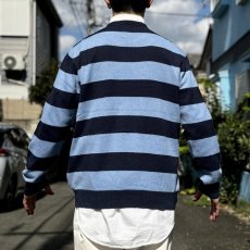 画像21: 「L.L.Bean(エルエルビーン)」90s 00s M-REGサイズ コットン カシミヤ混紡 ボーダー柄 ハイゲージ ニット セーター (21)