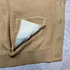 画像8: 「L.L.Bean(エルエルビーン)」80s Sサイズ ウール くるみボタン ニット ベスト (8)