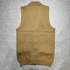画像11: 「L.L.Bean(エルエルビーン)」80s Sサイズ ウール くるみボタン ニット ベスト (11)