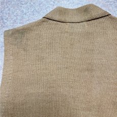 画像14: 「L.L.Bean(エルエルビーン)」80s Sサイズ ウール くるみボタン ニット ベスト (14)