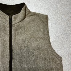 画像3: 「L.L.Bean(エルエルビーン)」90s 00s XL-REGサイズ メランジ ダブルツリー メリノウール ジップアップ ニット ベスト (3)