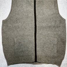 画像4: 「L.L.Bean(エルエルビーン)」90s 00s XL-REGサイズ メランジ ダブルツリー メリノウール ジップアップ ニット ベスト (4)