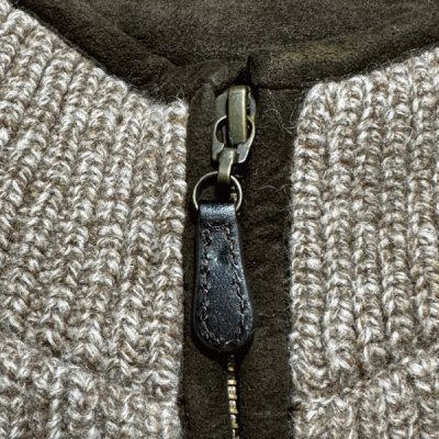 画像2: 「L.L.Bean(エルエルビーン)」90s 00s XL-REGサイズ メランジ ダブルツリー メリノウール ジップアップ ニット ベスト