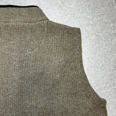 画像16: 「L.L.Bean(エルエルビーン)」90s 00s XL-REGサイズ メランジ ダブルツリー メリノウール ジップアップ ニット ベスト (16)