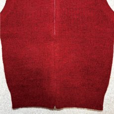 画像5: 「L.L.Bean(エルエルビーン)」80s 90s Mサイズ USA製 アクリルウールポリエステル HIGH TREK YARN  TALONジップ ニット ベスト (5)