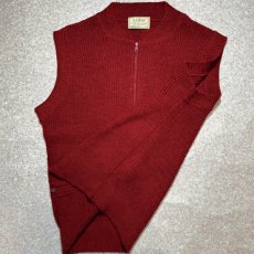 画像6: 「L.L.Bean(エルエルビーン)」80s 90s Mサイズ USA製 アクリルウールポリエステル HIGH TREK YARN  TALONジップ ニット ベスト (6)