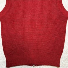 画像16: 「L.L.Bean(エルエルビーン)」80s 90s Mサイズ USA製 アクリルウールポリエステル HIGH TREK YARN  TALONジップ ニット ベスト (16)