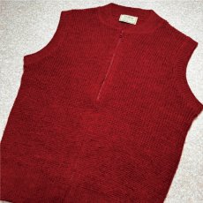 画像18: 「L.L.Bean(エルエルビーン)」80s 90s Mサイズ USA製 アクリルウールポリエステル HIGH TREK YARN  TALONジップ ニット ベスト (18)
