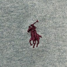 画像7: 「Polo by Ralph Lauren (ポロラルフローレン)」90s 00s 10s  XXLサイズ ピマコットン ダスティブルー ポニー刺繍 ニット Tシャツ (7)