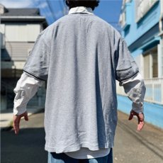 画像19: 「Polo by Ralph Lauren (ポロラルフローレン)」90s 00s 10s  XXLサイズ コットン ライトグレー ポニー刺繍 ニット Tシャツ (19)