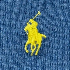 画像7: 「POLO RALPH LAUREN(ポロラルフローレン)」10s 20s 2XLT TALLサイズ ピマコットン ロイヤルブルー ポニー刺繍 ニット ベスト (7)