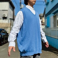 画像17: 「POLO RALPH LAUREN(ポロラルフローレン)」10s 20s 2XLT TALLサイズ ピマコットン ロイヤルブルー ポニー刺繍 ニット ベスト (17)