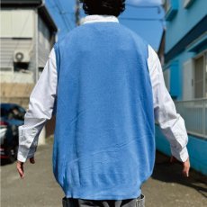 画像20: 「POLO RALPH LAUREN(ポロラルフローレン)」10s 20s 2XLT TALLサイズ ピマコットン ロイヤルブルー ポニー刺繍 ニット ベスト (20)