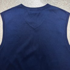 画像11: 「POLO GOLF RALPH LAUREN(ポロゴルフラルフローレン)」80s 90s XLサイズ USA製 コットン ネイビー ポニー刺繍 ニット ベスト (11)