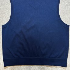 画像13: 「POLO GOLF RALPH LAUREN(ポロゴルフラルフローレン)」80s 90s XLサイズ USA製 コットン ネイビー ポニー刺繍 ニット ベスト (13)