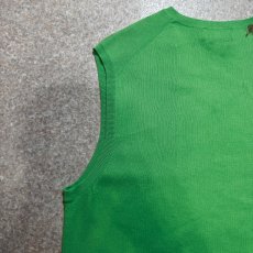 画像11: 「POLO RALPH LAUREN(ポロラルフローレン)」10s 20s Mサイズ ピマコットン ライムグリーン ポニー刺繍 ニット ベスト (11)