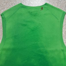 画像12: 「POLO RALPH LAUREN(ポロラルフローレン)」10s 20s Mサイズ ピマコットン ライムグリーン ポニー刺繍 ニット ベスト (12)