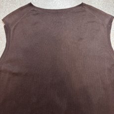 画像12: 「POLO RALPH LAUREN(ポロラルフローレン)」90s 00s 10s 20s Lサイズ相当 ピマコットン チョコレートブラウン ポニー刺繍 ニット ベスト (12)