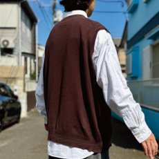 画像19: 「POLO RALPH LAUREN(ポロラルフローレン)」90s 00s 10s 20s Lサイズ相当 ピマコットン チョコレートブラウン ポニー刺繍 ニット ベスト (19)
