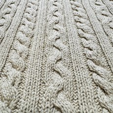 画像13: 「Polo by Ralph Lauren (ポロラルフローレン)」90s 00s 10s Lサイズ コットン 生成り ケーブル編み ニット ベスト (13)