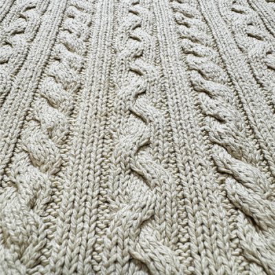 画像2: 「Polo by Ralph Lauren (ポロラルフローレン)」90s 00s 10s Lサイズ コットン 生成り ケーブル編み ニット ベスト