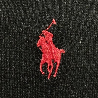 画像1: 「POLO RALPH LAUREN(ポロラルフローレン)」10s 20s XL TGサイズ ピマコットン ブラック ポニー刺繍 ニット ベスト