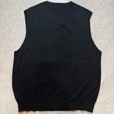 画像11: 「POLO RALPH LAUREN(ポロラルフローレン)」10s 20s XL TGサイズ ピマコットン ブラック ポニー刺繍 ニット ベスト (11)
