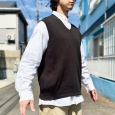 画像19: 「POLO RALPH LAUREN(ポロラルフローレン)」10s 20s XL TGサイズ ピマコットン ブラック ポニー刺繍 ニット ベスト (19)