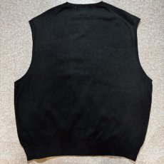 画像9: 「Polo by Ralph Lauren (ポロラルフローレン)」90s 00s 10s XXLサイズ ピマコットン ブラック ポニー刺繍 ニット ベスト (9)