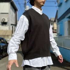 画像16: 「Polo by Ralph Lauren (ポロラルフローレン)」90s 00s 10s XXLサイズ ピマコットン ブラック ポニー刺繍 ニット ベスト (16)