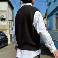 画像18: 「Polo by Ralph Lauren (ポロラルフローレン)」90s 00s 10s XXLサイズ ピマコットン ブラック ポニー刺繍 ニット ベスト (18)