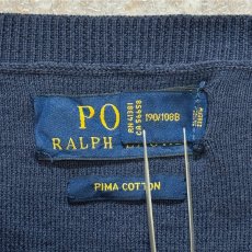 画像7: 「POLO RALPH LAUREN(ポロラルフローレン)」10s 20s XXL TTGサイズ ピマコットン ネイビー ポニー刺繍 ニット ベスト (7)