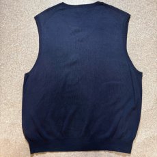 画像11: 「POLO RALPH LAUREN(ポロラルフローレン)」10s 20s XXL TTGサイズ ピマコットン ネイビー ポニー刺繍 ニット ベスト (11)