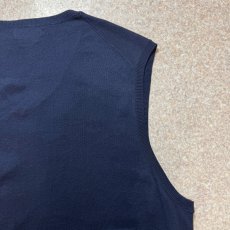 画像14: 「POLO RALPH LAUREN(ポロラルフローレン)」10s 20s XXL TTGサイズ ピマコットン ネイビー ポニー刺繍 ニット ベスト (14)