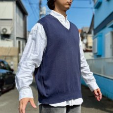 画像18: 「POLO RALPH LAUREN(ポロラルフローレン)」10s 20s XXL TTGサイズ ピマコットン ネイビー ポニー刺繍 ニット ベスト (18)