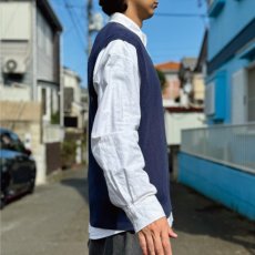 画像19: 「POLO RALPH LAUREN(ポロラルフローレン)」10s 20s XXL TTGサイズ ピマコットン ネイビー ポニー刺繍 ニット ベスト (19)