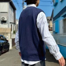 画像20: 「POLO RALPH LAUREN(ポロラルフローレン)」10s 20s XXL TTGサイズ ピマコットン ネイビー ポニー刺繍 ニット ベスト (20)