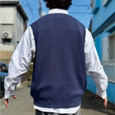 画像21: 「POLO RALPH LAUREN(ポロラルフローレン)」10s 20s XXL TTGサイズ ピマコットン ネイビー ポニー刺繍 ニット ベスト (21)