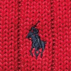 画像8: 「Polo by Ralph Lauren (ポロラルフローレン)」90s 00s 10s Lサイズ コットン レッド ポニー刺繍 リブ編み ニット ベスト (8)