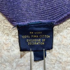 画像8: 「POLO RALPH LAUREN(ポロラルフローレン)」10s 20s Mサイズ ピマコットン パープル ポニー刺繍 ニット ベスト (8)