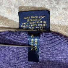 画像9: 「POLO RALPH LAUREN(ポロラルフローレン)」10s 20s Mサイズ ピマコットン パープル ポニー刺繍 ニット ベスト (9)