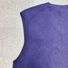 画像11: 「POLO RALPH LAUREN(ポロラルフローレン)」10s 20s Mサイズ ピマコットン パープル ポニー刺繍 ニット ベスト (11)