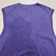 画像12: 「POLO RALPH LAUREN(ポロラルフローレン)」10s 20s Mサイズ ピマコットン パープル ポニー刺繍 ニット ベスト (12)