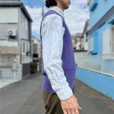 画像18: 「POLO RALPH LAUREN(ポロラルフローレン)」10s 20s Mサイズ ピマコットン パープル ポニー刺繍 ニット ベスト (18)