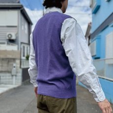 画像19: 「POLO RALPH LAUREN(ポロラルフローレン)」10s 20s Mサイズ ピマコットン パープル ポニー刺繍 ニット ベスト (19)