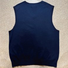 画像11: 「POLO RALPH LAUREN(ポロラルフローレン)」10s 20s LGサイズ ピマコットン ネイビー ポニー刺繍 ニット ベスト (11)