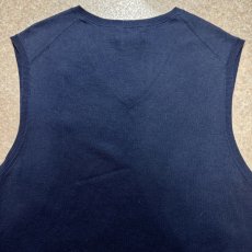 画像13: 「POLO RALPH LAUREN(ポロラルフローレン)」10s 20s LGサイズ ピマコットン ネイビー ポニー刺繍 ニット ベスト (13)