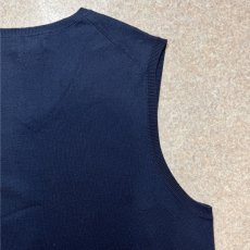 画像14: 「POLO RALPH LAUREN(ポロラルフローレン)」10s 20s LGサイズ ピマコットン ネイビー ポニー刺繍 ニット ベスト (14)